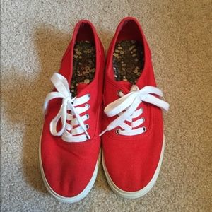 Red nurse shoes